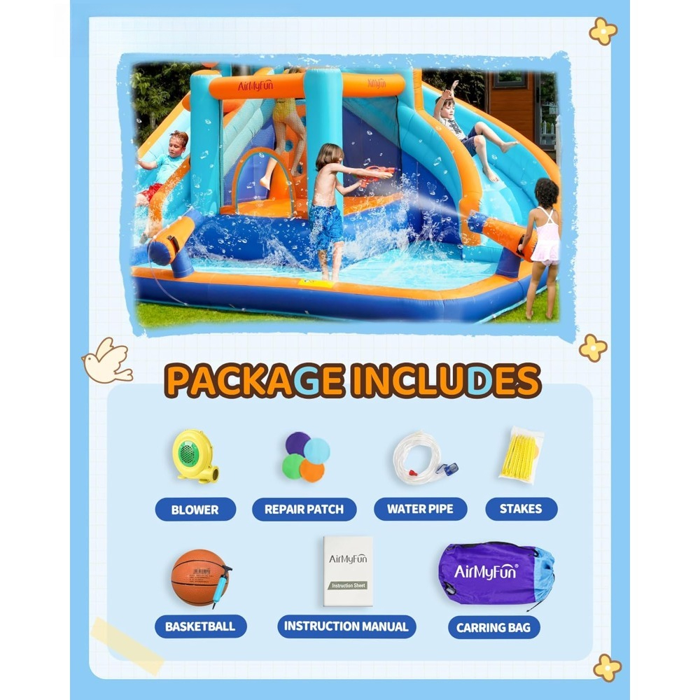 Large Water Slide Bounce House – обзор и цена Kids Outdoor Water Slide