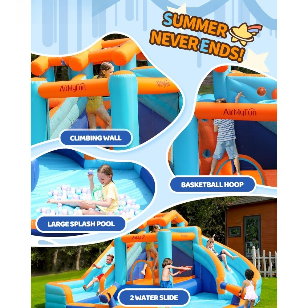 Large Water Slide Bounce House – обзор и цена Kids Outdoor Water Slide