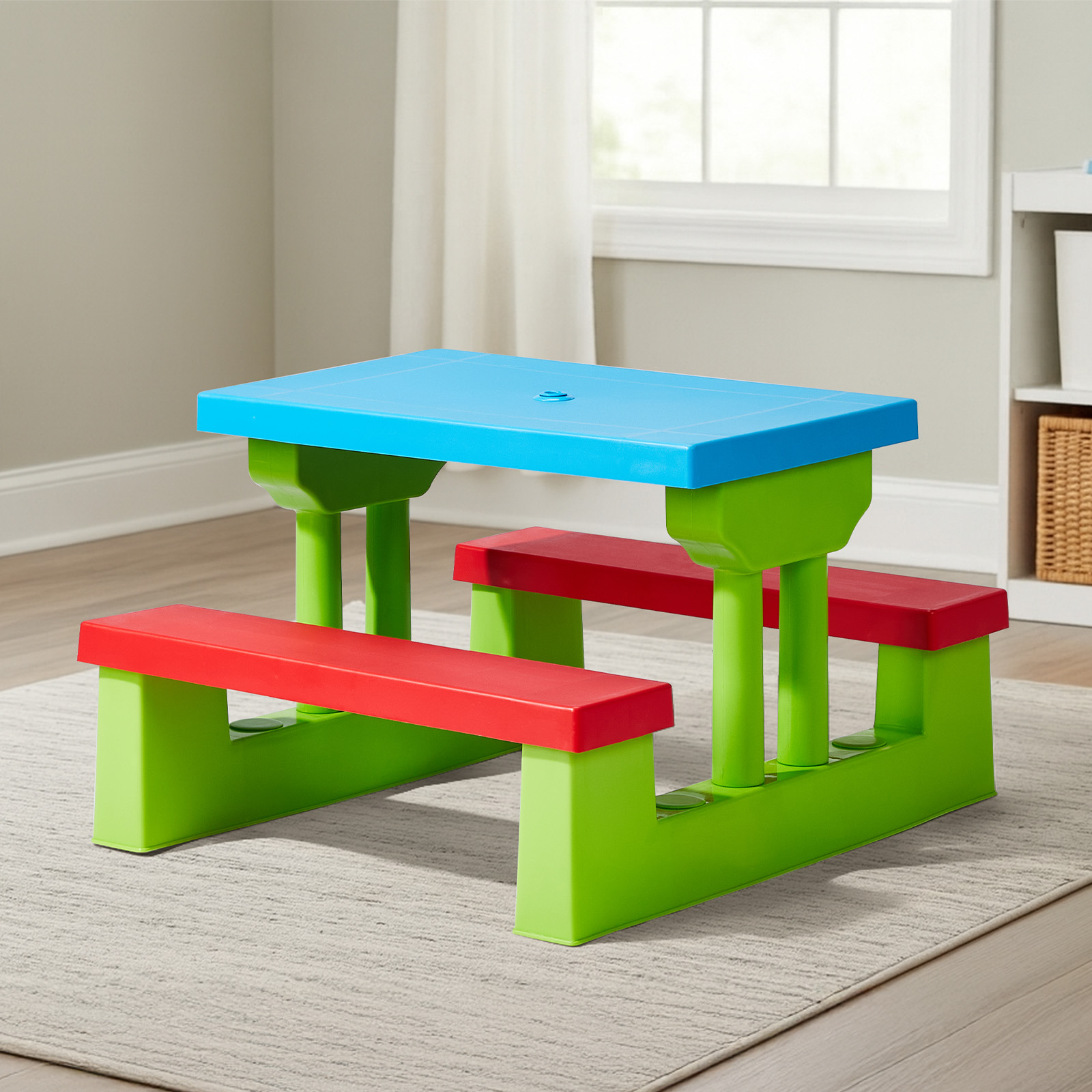 Kids Picnic Table with Umbrell – обзор и цена Kids Outdoor Table And Chairs With Umbrella