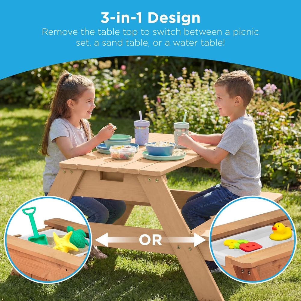 Kids Picnic Table with Umbrell – обзор и цена Kids Outdoor Table With Umbrella